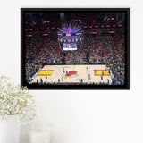 Miami Heat Stadium Framed Canvas Prints FTX Arena Wall Art American,Sport Stadium Art Prints, Fan Gift