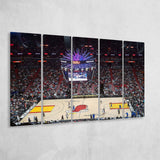 Miami Heat Stadium Canvas Prints FTX Arena Wall Art American,Multi Panels B,Sport Stadium Art Prints, Fan Gift