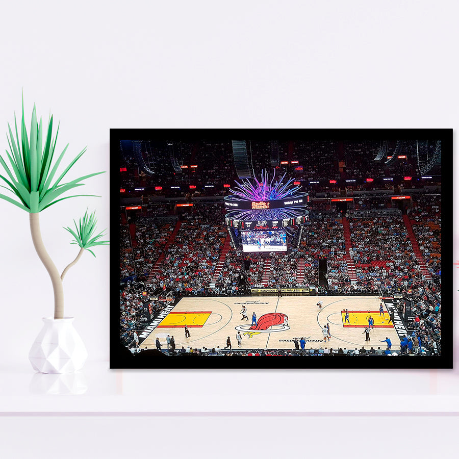 Miami Heat Stadium Art Prints FTX Arena Wall Art American,Sport Stadium Art Prints, Fan Gift, Wall Decor