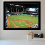 Miami Marlins Wall Art Loan Depot Park Stadium Art Prints,Sport Stadium Art Prints, Fan Gift, Wall Decor