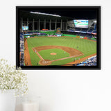Miami Marlins Wall Art Loan Depot Park Stadium Framed Canvas Prints,Sport Stadium Art Prints, Fan Gift