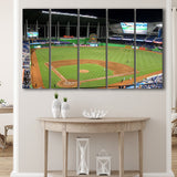 Miami Marlins Wall Art Loan Depot Park Stadium Canvas Prints,Multi Panels B,Sport Stadium Art Prints, Fan Gift