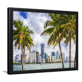 Miami Skyline Large Wall Art Miami Stylish Framed Art Prints Wall Decor - Painting Prints, Framed Picture, Home Decor