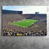 Michigan Stadium Canvas Prints The Big House Wall Art,Sport Stadium Art Prints, Fan Gift, Wall Decor