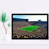 Michigan Stadium Art Prints The Big House Wall Art,Sport Stadium Art Prints, Fan Gift, Wall Decor