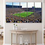 Michigan Stadium Canvas Prints The Big House Wall Art,Multi Panels B,Sport Stadium Art Prints, Fan Gift