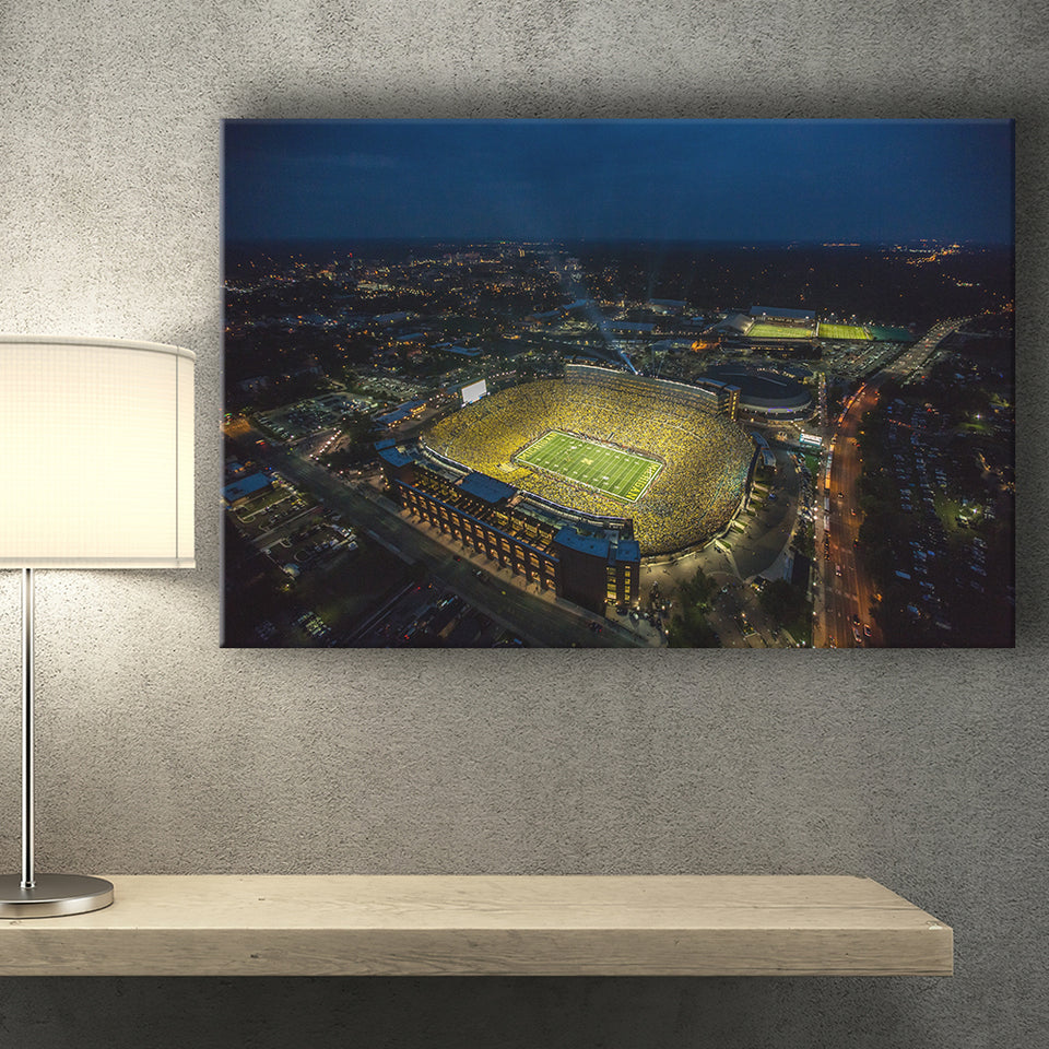 Michigan Stadium, Stadium Canvas, Sport Art, Gift for him,V1 Fan Gift, Canvas Prints Wall Art Decor