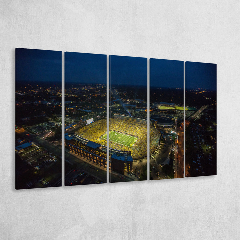 Michigan Stadium, Stadium Canvas, Sport Art, Gift for him,100 Multi Panels B, Canvas Prints Wall Art Decor