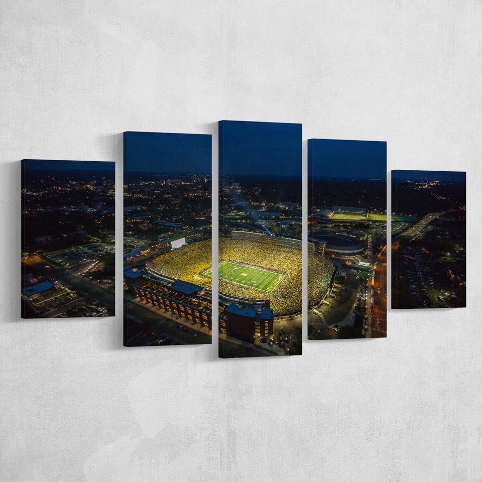 Michigan Stadium, Stadium Canvas, Sport Art, Large Canvas,V1 Multi Panels, Canvas Prints Wall Art Decor