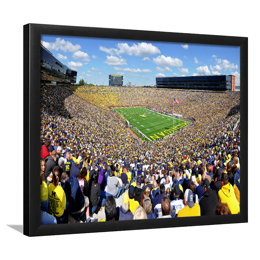 Michigan Stadium, Stadium Canvas, Sport Art, Gift for him, Framed Art Prints Wall Art Decor, Framed Picture