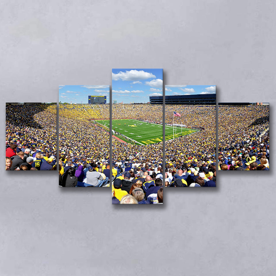 Michigan Stadium, Stadium Canvas, Sport Art, Large Canvas, Multi Panels, Canvas Prints Wall Art Decor