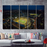 Michigan Stadium 5 Pieces B Canvas Prints Wall Art - Painting Canvas, Multi Panels,5 Panel, Wall Decor