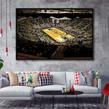 Michigan State Spartans Stadium Framed Canvas Prints Breslin Center Wall Art,Sport Stadium Art Prints, Fan Gift