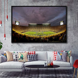 Michigan Wolverine Football, Stadium Canvas, Sport Art, Gift for him, Framed Canvas Prints Wall Art Decor, Framed Picture
