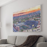 Michigan Wolverines Michigan Stadium Watercolor, Sport Art Prints Fan Gift, Canvas Prints Wall Art Decor