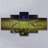 Michigan Wolverines Cornhole Boards, Stadium Canvas, Sport Art, Large Canvas, Multi Panels, Canvas Prints Wall Art Decor