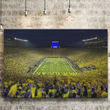 Michigan Wolverines Cornhole Boards, Stadium Canvas, Sport Art, Gift for him, Fan Gift, Canvas Prints Wall Art Decor