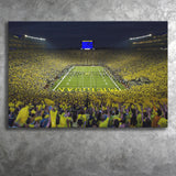 Michigan Wolverines Cornhole Boards, Stadium Canvas, Sport Art, Gift for him, Fan Gift, Canvas Prints Wall Art Decor