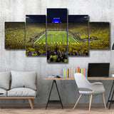 Michigan Wolverines Cornhole Boards, Stadium Canvas, Sport Art, Large Canvas, Multi Panels, Canvas Prints Wall Art Decor