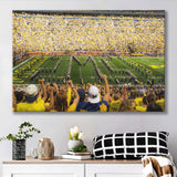 Michigan Wolverines Wall Art Michigan Stadium Canvas Prints The,Sport Stadium Art Prints, Fan Gift, Wall Decor