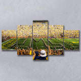 Michigan Wolverines Wall Art Michigan Stadium Canvas Prints The,Multi Panels,Sport Stadium Art Prints, Fan Gift