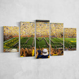 Michigan Wolverines Wall Art Michigan Stadium Canvas Prints The,Multi Panels,Sport Stadium Art Prints, Fan Gift