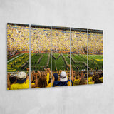 Michigan Wolverines Wall Art Michigan Stadium Canvas Prints The,Multi Panels B,Sport Stadium Art Prints, Fan Gift