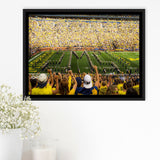 Michigan Wolverines Wall Art Michigan Stadium Framed Canvas Prints The,Sport Stadium Art Prints, Fan Gift