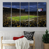Michigan the Big House, Stadium Canvas, Sport Art, Gift for him, Multi Panels B, Canvas Prints Wall Art Decor