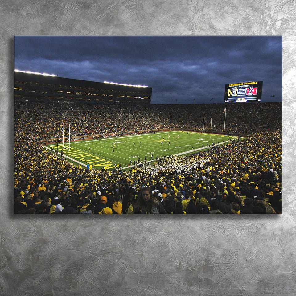 Michigan The Big House Canvas Prints Wall Art - Painting Canvas, Home Wall Decor, Painting Prints, For Sale