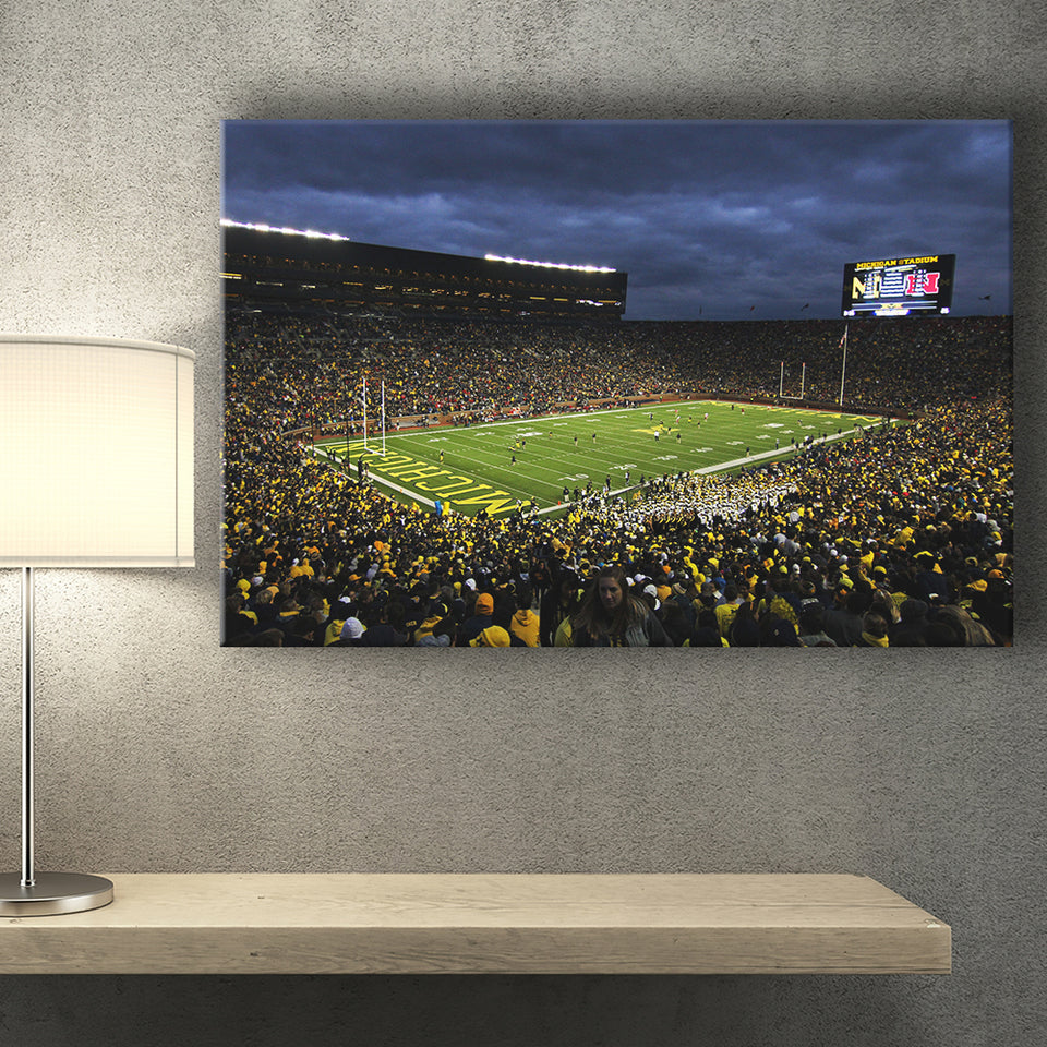 Michigan The Big House Canvas Prints Wall Art - Painting Canvas, Home Wall Decor, Painting Prints, For Sale