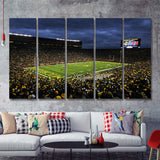 Michigan The Big House 5 Pieces B Canvas Prints Wall Art - Painting Canvas, Multi Panels,5 Panel, Wall Decor