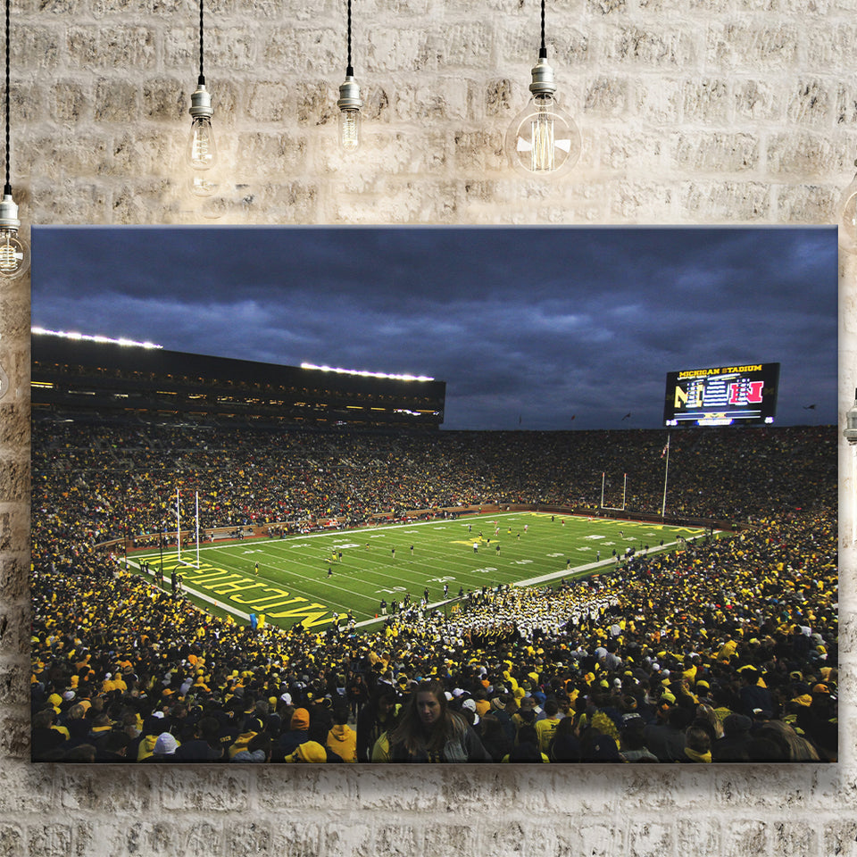 Michigan The Big House Canvas Prints Wall Art - Painting Canvas, Home Wall Decor, Painting Prints, For Sale