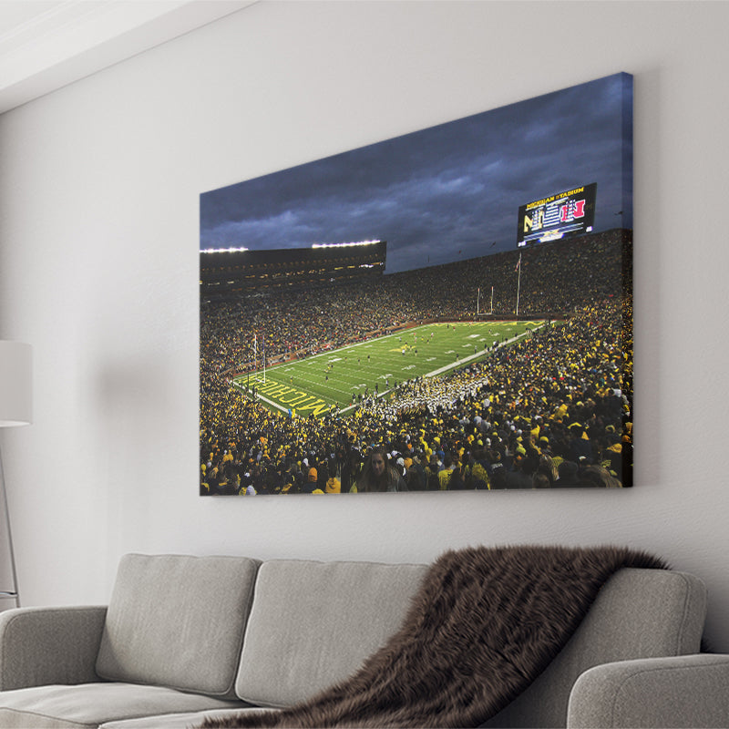 Michigan The Big House Canvas Prints Wall Art - Painting Canvas, Home Wall Decor, Painting Prints, For Sale