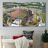 Midamerican Energy Field Stadium Canvas Prints Jack Trice Stadium Wall,Multi Panels B,Sport Stadium Art Prints, Fan Gift