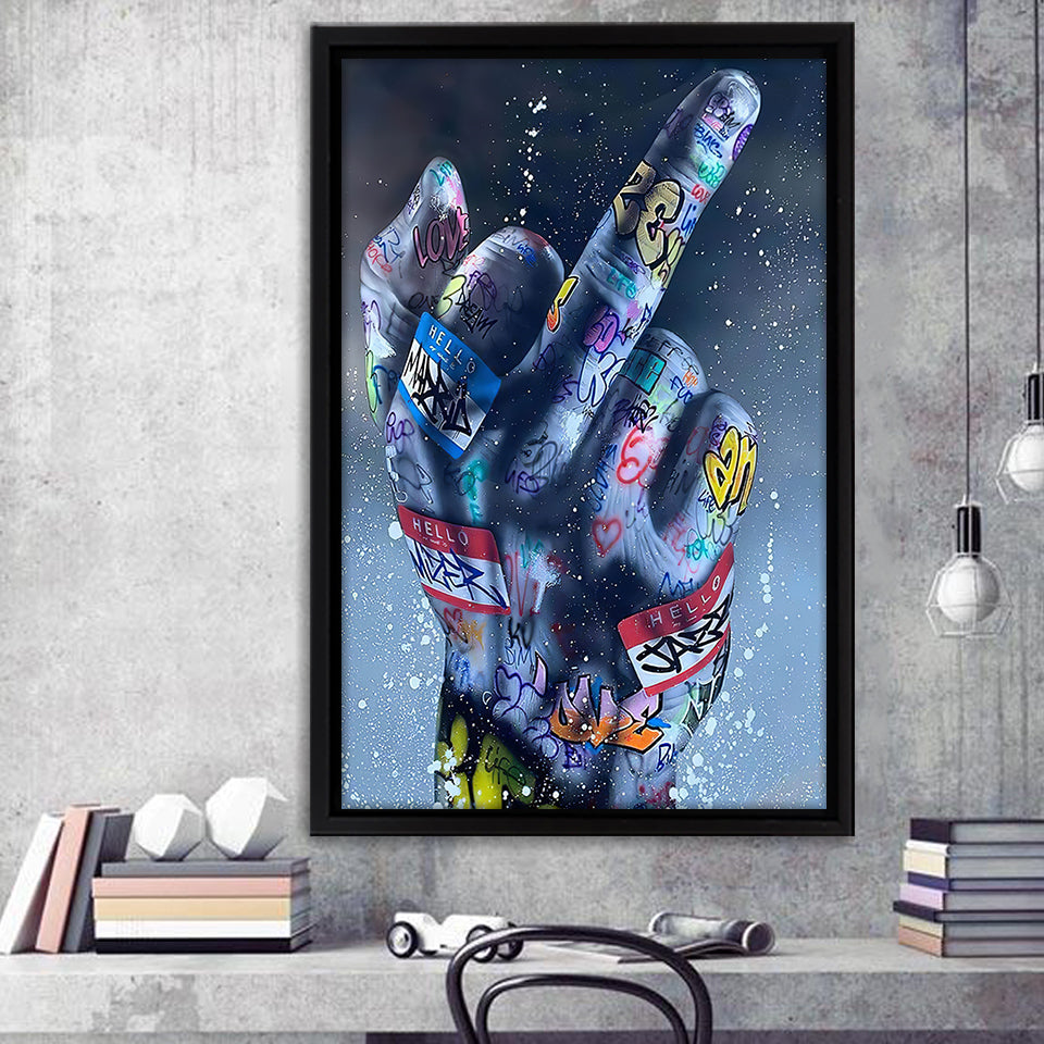 Middle Finger Wall Art