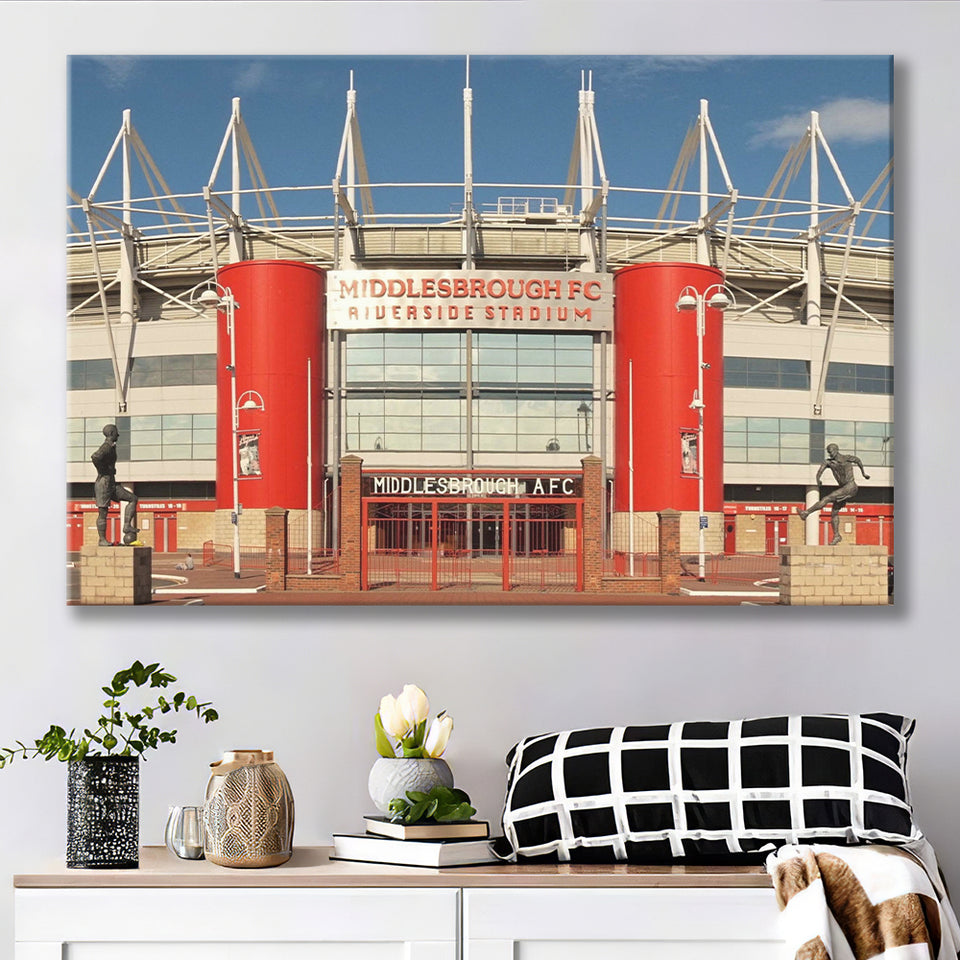 Middlesbrough Stadium Canvas Prints Riverside Stadium Wall Art Football Stadium,Sport Stadium Art Prints, Fan Gift, Wall Decor