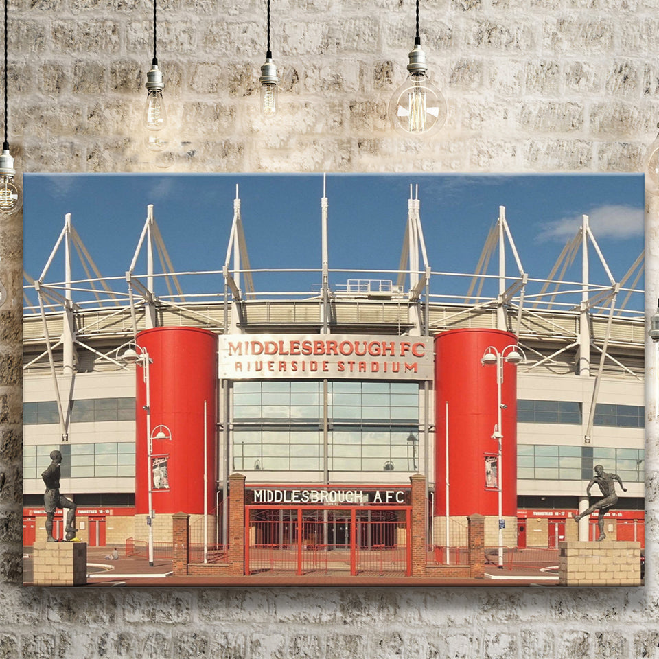 Middlesbrough Stadium Canvas Prints Riverside Stadium Wall Art Football Stadium,Sport Stadium Art Prints, Fan Gift, Wall Decor