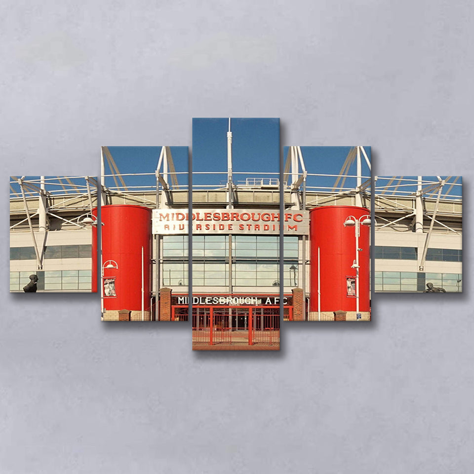 Middlesbrough Stadium Canvas Prints Riverside Stadium Wall Art Football Stadium,Multi Panels,Sport Stadium Art Prints, Fan Gift