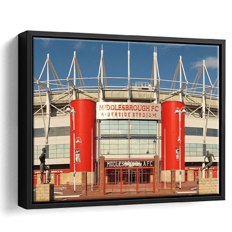 Middlesbrough Stadium Framed Canvas Prints Riverside Stadium Wall Art Football Stadium,Sport Stadium Art Prints, Fan Gift
