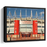Middlesbrough Stadium Framed Canvas Prints Riverside Stadium Wall Art Football Stadium,Sport Stadium Art Prints, Fan Gift