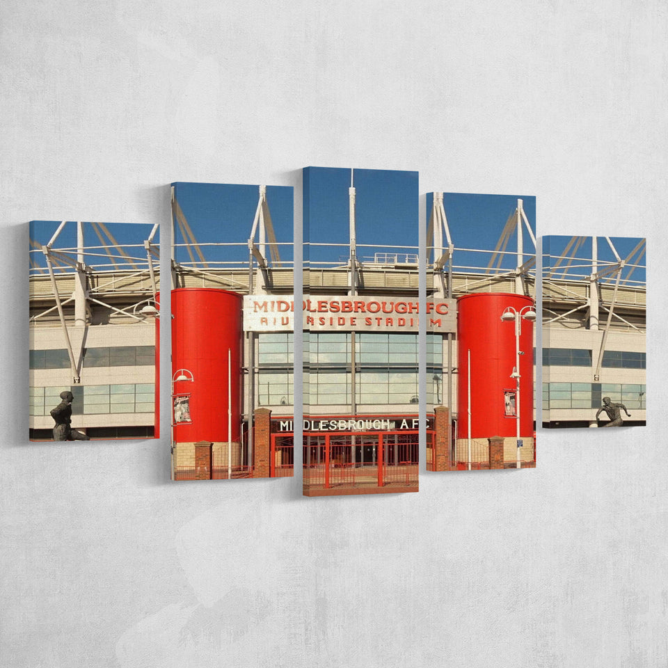 Middlesbrough Stadium Canvas Prints Riverside Stadium Wall Art Football Stadium,Multi Panels,Sport Stadium Art Prints, Fan Gift