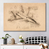 Mikoyan Jet Mig 35 Canvas Prints Wall Art - Painting Canvas, Painting Prints, Wall Home Decor, Prints for Sale