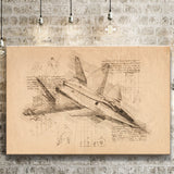 Mikoyan Jet Mig 35 Canvas Prints Wall Art - Painting Canvas, Painting Prints, Wall Home Decor, Prints for Sale