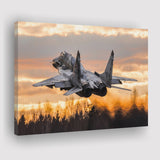 Mikoyan Mig-29 Jet Fighter Aircraft Canvas Prints Wall Art - Painting Canvas, Wall Decor,Art Prints, Painting Prints, For Sale