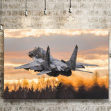 Mikoyan Mig-29 Jet Fighter Aircraft Canvas Prints Wall Art - Painting Canvas, Wall Decor,Art Prints, Painting Prints, For Sale