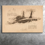 Mikoyan Mig 35 D Add On Hq 10 For Gta 5 Plane Canvas Prints Wall Art - Painting Canvas, Painting Prints, Wall Home Decor, Prints for Sale