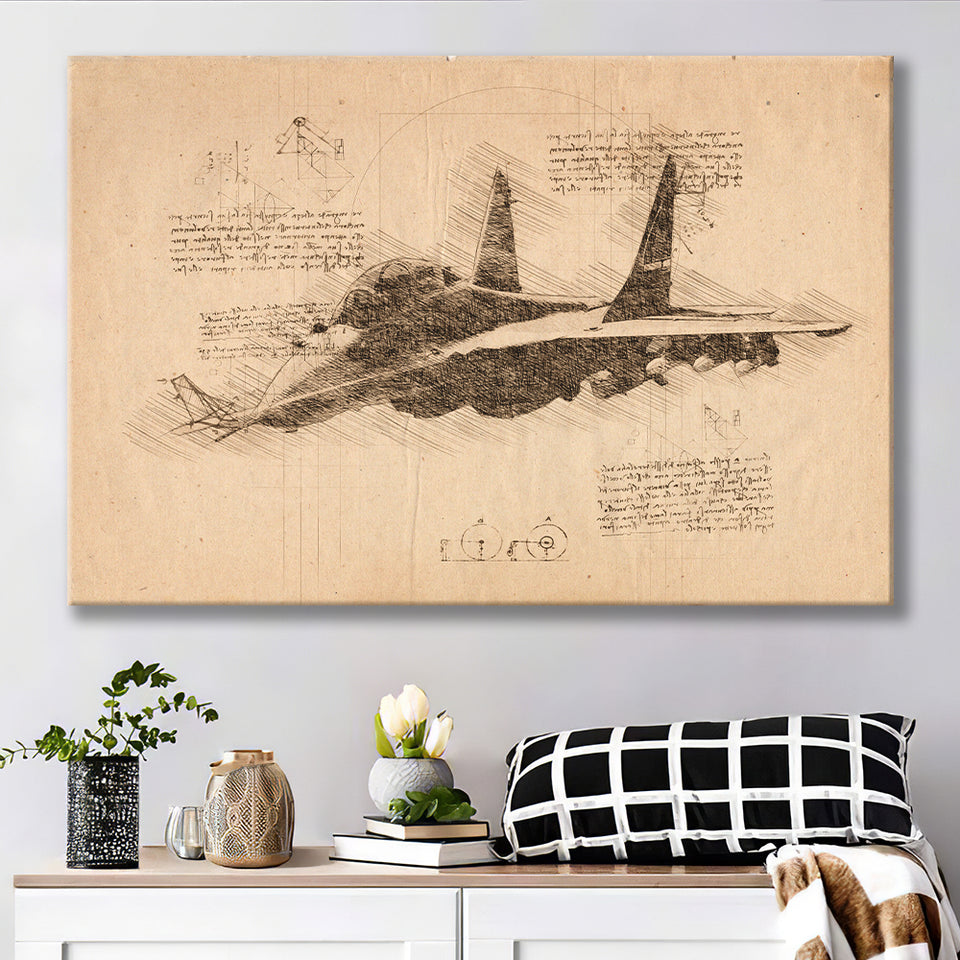 Mikoyan Mig 35 D Add On Hq 10 For Gta 5 Plane Canvas Prints Wall Art - Painting Canvas, Painting Prints, Wall Home Decor, Prints for Sale