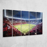 Milan San Siro Stadium, Stadium Canvas, Sport Art, Gift for him, Multi Panels B, Canvas Prints Wall Art Decor