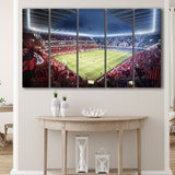 Milan San Siro Stadium, Stadium Canvas, Sport Art, Gift for him, Multi Panels B, Canvas Prints Wall Art Decor